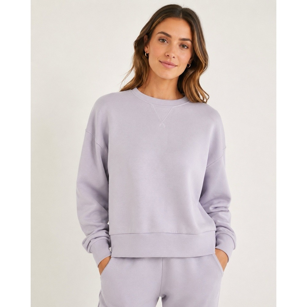 SPANX AirEssentials Crewneck Sweatshirt – Women's Small – Lavender/Lilac